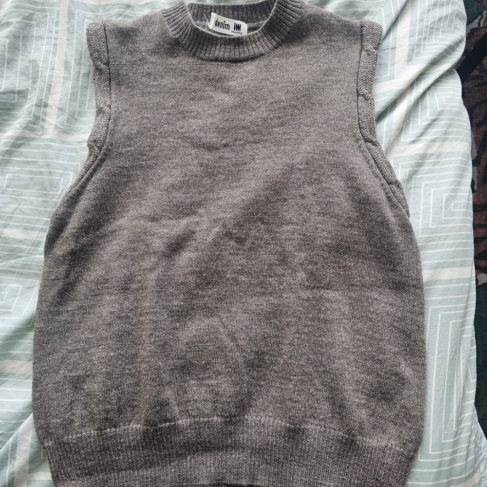 Issey Miyake denim Knit vest